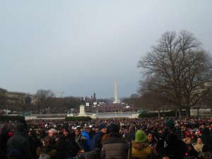 The view from the west side of the U.S. Capitol building.